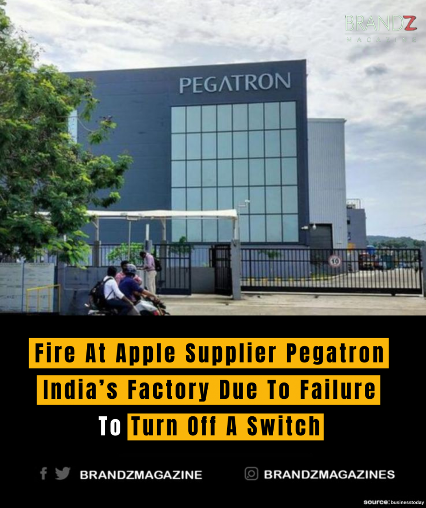 Fire at Apple Supplier Pegatron India's Factory Due to Failure to Turn Off a Switch