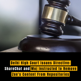 ShareChat & Moj ordered to remove Zee's content from repositories by Delhi HC