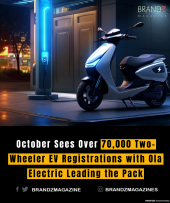 October Sees Over 70,000 Two-Wheeler EV Registrations with Ola Electric Leading the Pack