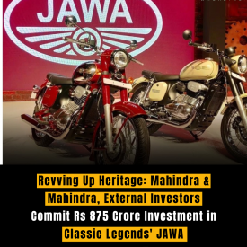 Revving Up Heritage: Mahindra & Mahindra, External Investors Commit Rs 875 Crore Investment in Classic Legends' JAWA