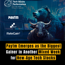 Paytm Emerges as the Biggest Gainer in Another Mixed Week for New-Age Tech Stocks