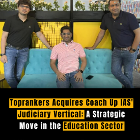 Toprankers Acquires Coach Up IAS' Judiciary Vertical: A Strategic Move in the Education Sector