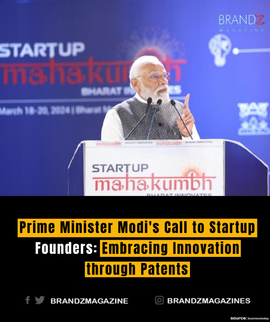 Prime Minister Modi's Call to Startup Founders: Embracing Innovation through Patents