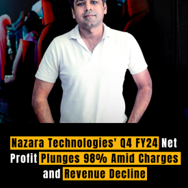 Nazara Technologies' Q4 FY24 Net Profit Plunges 98% Amid Charges and Revenue Decline