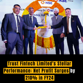 Trust Fintech Limited's Stellar Performance: Net Profit Surges by 210% in FY24