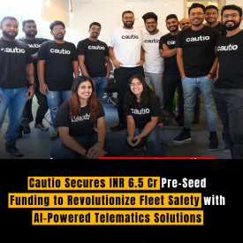 Cautio Secures INR 6.5 Cr Pre-Seed Funding to Revolutionize Fleet Safety with AI-Powered Telematics Solutions