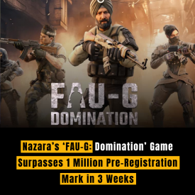 Nazara’s ‘FAU-G: Domination’ Game Surpasses 1 Million Pre-Registration Mark in 3 Weeks