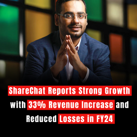 ShareChat Reports Strong Growth with 33% Revenue Increase and Reduced Losses in FY24