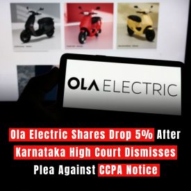 Ola Electric Shares Drop 5% After Karnataka High Court Dismisses Plea Against CCPA Notice