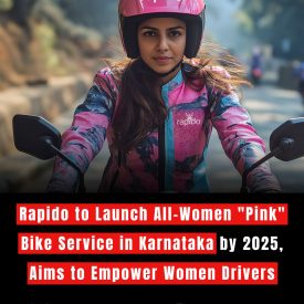 Rapido to Launch All-Women "Pink" Bike Service in Karnataka by 2025, Aims to Empower Women Drivers