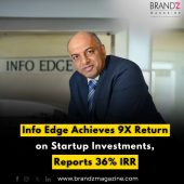 Info Edge Achieves 9X Return on Startup Investments, Reports 36% IRR