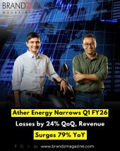 Ather Energy Narrows Q1 FY26 Losses by 24% QoQ, Revenue Surges 79% YoY